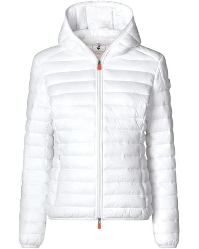 Save The Duck Winter Jackets - White