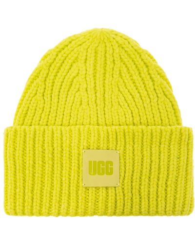 UGG Beanie with logo patch - Gelb