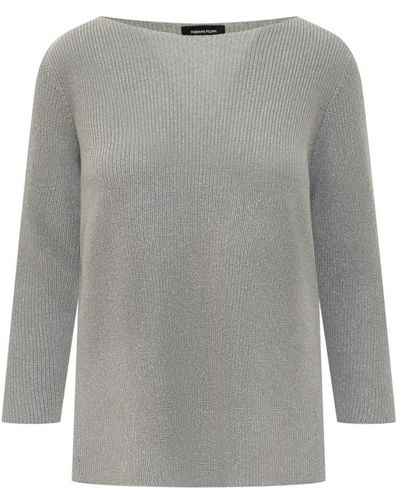 Fabiana Filippi Round-Neck Knitwear - Grey
