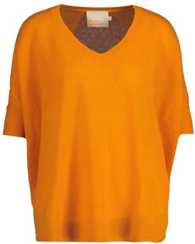 ABSOLUT CASHMERE V-neck Knitwear - Orange