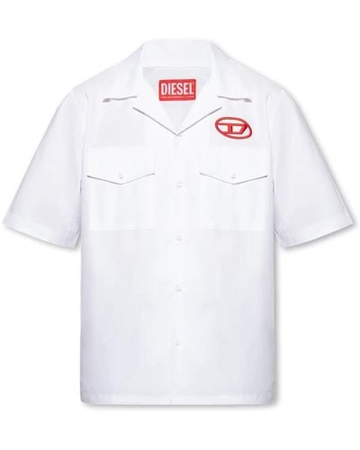 DIESEL Shirts > short sleeve shirts - Blanc