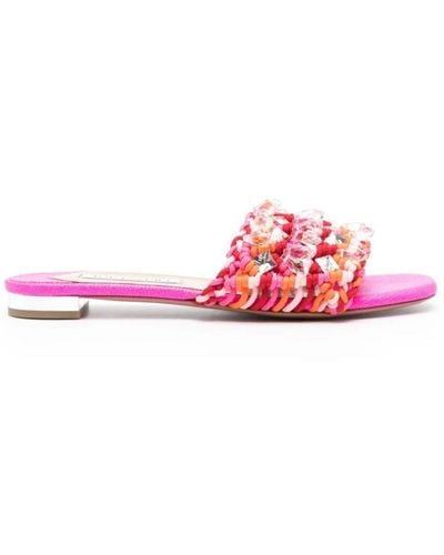 Aquazzura Shoes > flip flops & sliders > sliders - Rose