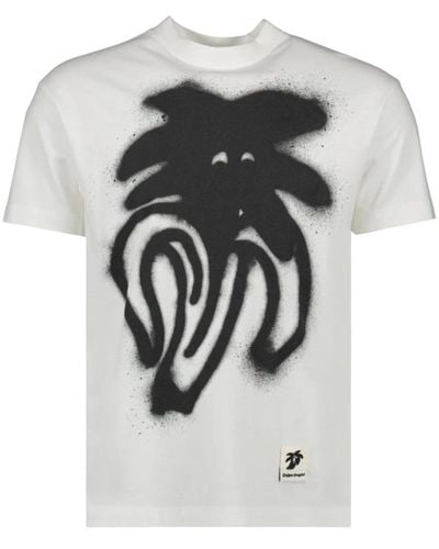 Palm Angels Spray jimmy oversized t-shirt - Weiß