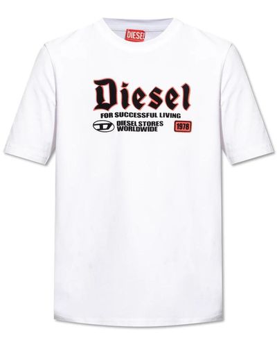 DIESEL T-shirt 't-adjust-k1' - Weiß
