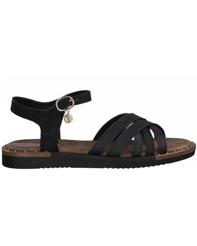 S.oliver Flat Sandals - Black