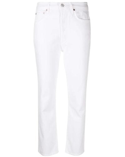 Agolde Slim-Fit Jeans - White