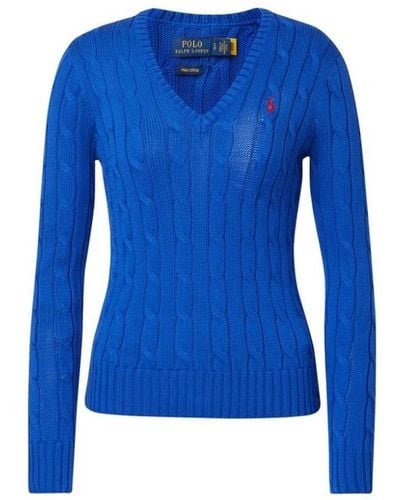 Ralph Lauren V-Neck Knitwear - Blue