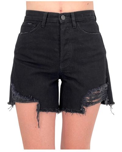 3x1 Denim Shorts - Black