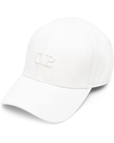 C.P. Company Caps - White