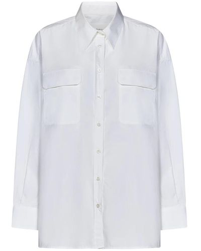 ARMARIUM Weiße bluse mit knopfleiste
