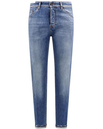 PT Torino Denim jeans mit rückenlogo-patch - Blau