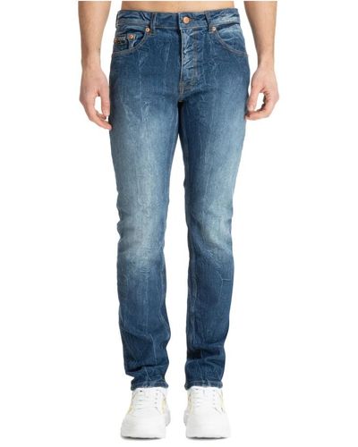 Versace Klassische jeans mit logo-details - Blau