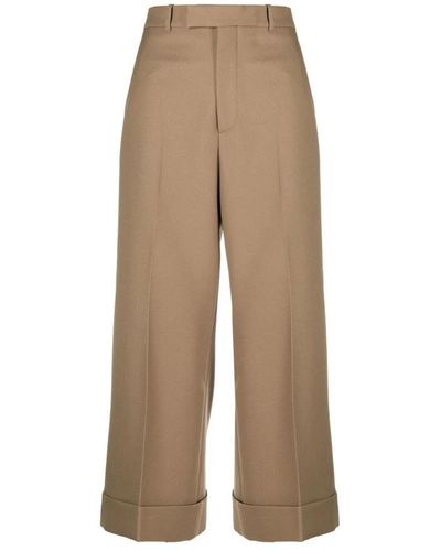 Gucci Cropped Trousers - Natural