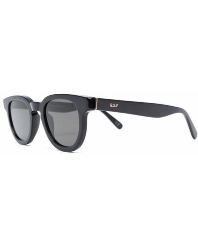Retrosuperfuture Schwarze sonnenbrille mit etui und garantie