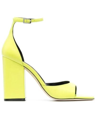 Paris Texas High Heel Sandals - Yellow