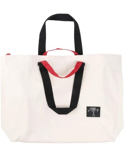 Plan C Tote Bags - Red