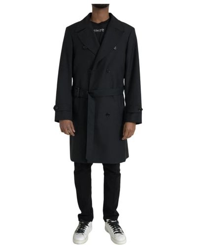 Dolce & Gabbana Trench Coats - Black
