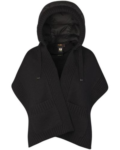 Moorer Bufanda con capucha original para un look moderno - Negro