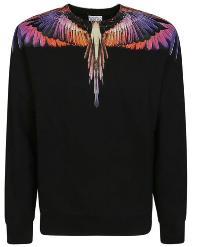 Marcelo Burlon Pink wings sweatshirt - Schwarz