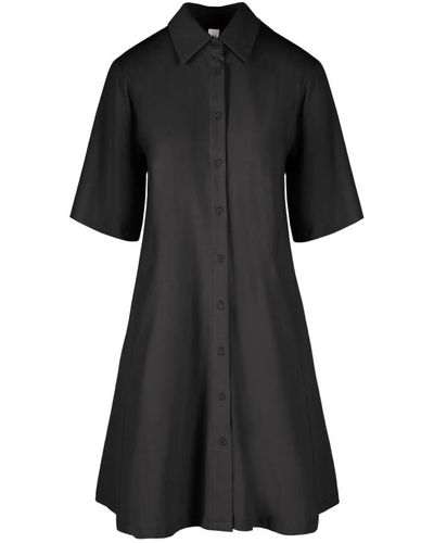 Bomboogie Shirt Dresses - Black