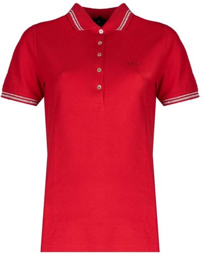 Geox Usstin; camiseta polo - Rojo