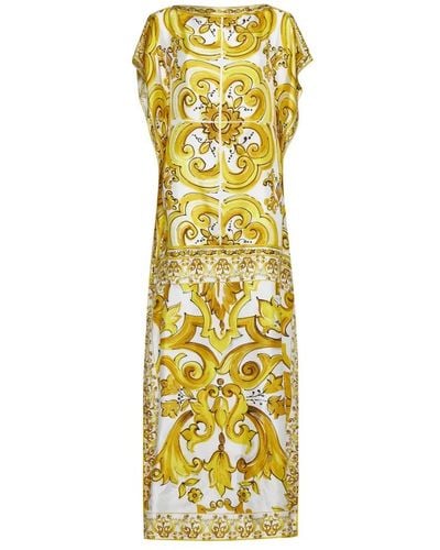 Dolce & Gabbana Elegante kleider für frauen - Gelb