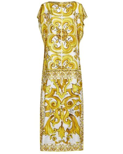 Dolce & Gabbana Vestidos elegantes para mujeres - Amarillo