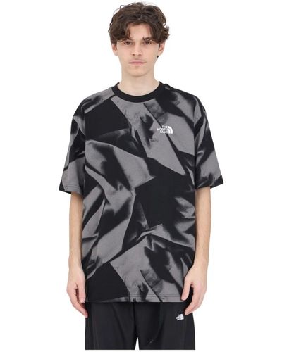 The North Face T-shirt oversize con stampa logo - Nero