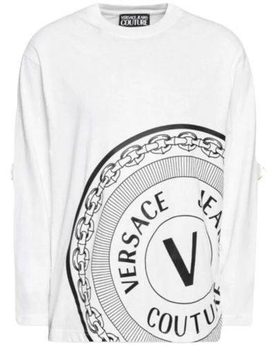 Versace Long Sleeve Tops - White