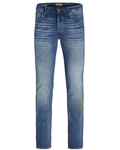 Jack & Jones Slim-fit tapered leg jeans - Blu