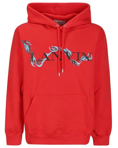 Lanvin Cny oversized hoodie - Rosso