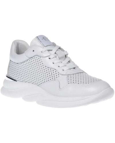 Baldinini Sneaker in perforated calfskin - Weiß