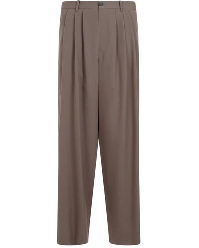 The Row Wide trousers - Braun