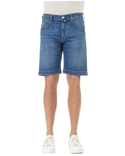Jacob Cohen Shorts > denim shorts - Bleu
