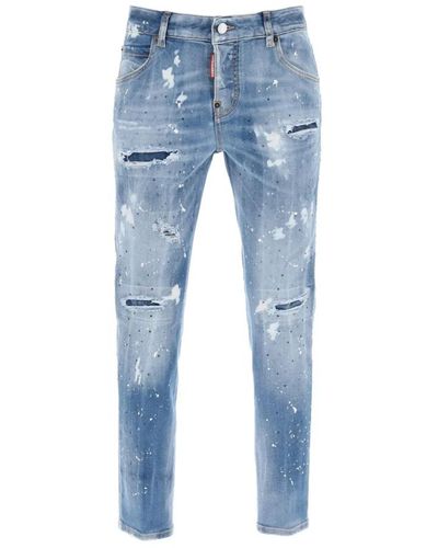 DSquared² Cool girl jeans mit ice spots wash - Blau