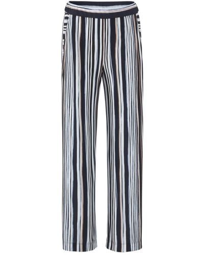 Marc Cain Straight Trousers - Blue
