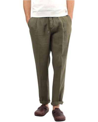 40weft Trousers > slim-fit trousers - Vert