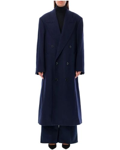 Ami Paris Coats > double-breasted coats - Bleu