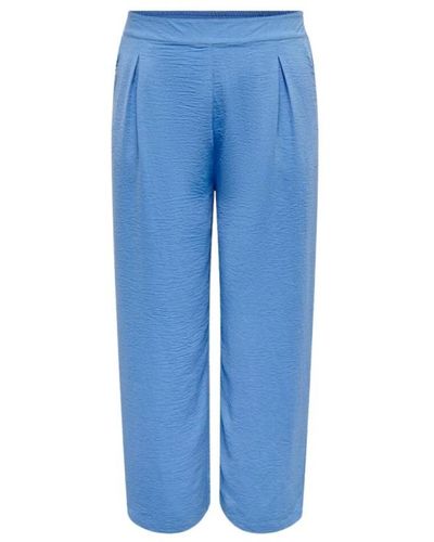 Only Carmakoma Wide Trousers - Blue