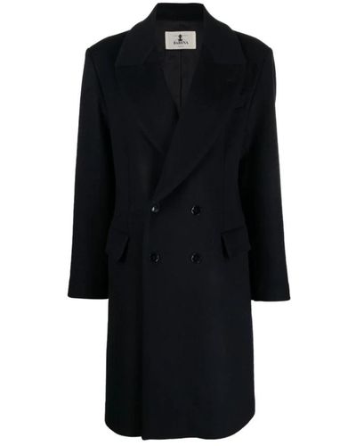 Barena Single-Breasted Coats - Black