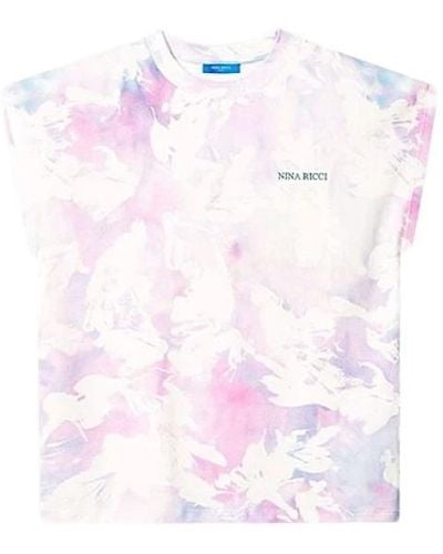 Nina Ricci Tie dye crop top - Pink