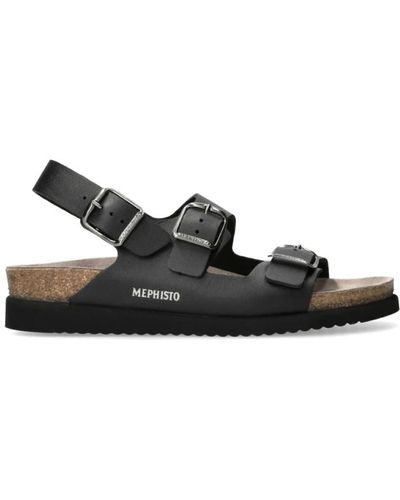 Mephisto Flat sandals - Schwarz