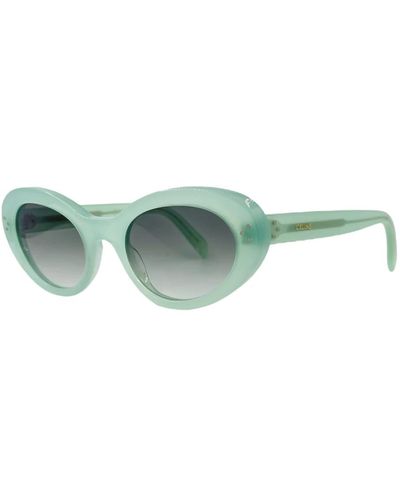 Celine Schmetterlingsstil sonnenbrille in aquamarin - Grün