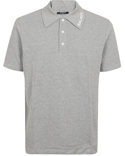 Balmain Polo Shirts - Grey