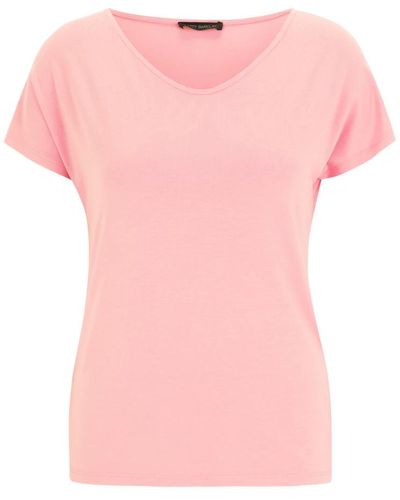 Betty Barclay Casual v-ausschnitt shirt,lässiges v-ausschnitt shirt,casual v-ausschnitt shirt für stadt und reise - Pink