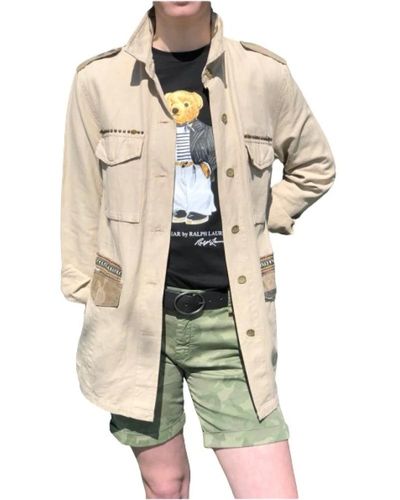 Mason's Camisa chaqueta safari camuflaje - Neutro