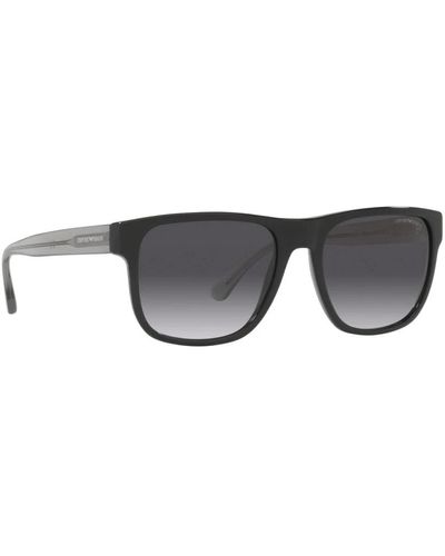 Emporio Armani Gradient gray sonnenbrille für männer - Blau