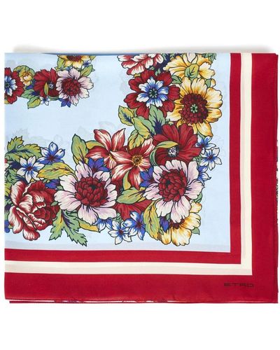 Etro Silky Scarves - Red