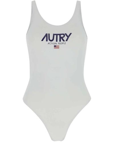 Autry Er Stretch-Nylon-Badeanzug - Weiß