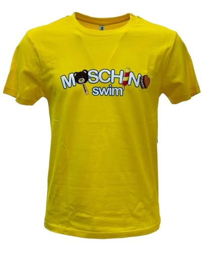Moschino Lässiges baumwollshirt - Gelb